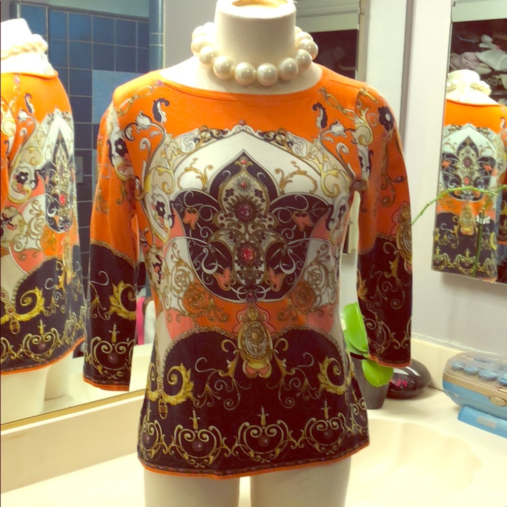 Orange Talbots blouse